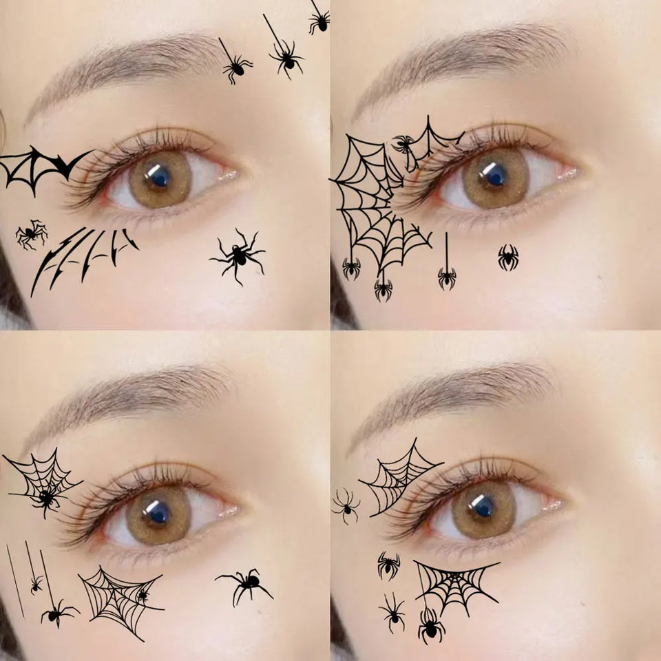 10 Sheets Creeping Webs Spider & Spiderweb