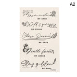 Tiny Inspirational Quotes Temporary Tattoo Fake Tattoos