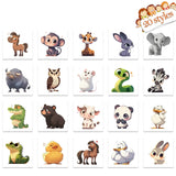 Ocean Animal Temporary Tattoos for Kids (20pcs) Fake Tattoos