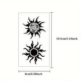 1/3PCS Waterproof Temporary Tattoo Sticker Sun totem fake tatto flash tatoo tatouage temporaire for women men girl Fake Tattoos