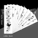 Realistic FlowerTemporary Tattoo | 10 Sets Fake Tattoos