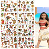 New Disney Cartoon Anime Moana Tattoo Stickers Children's Temporary Tattoos Body Art Cosplay Party Toys for Kids Gifts Fake Tattoos