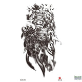 Skull Scary Temporary Tattoo Fake Tattoos