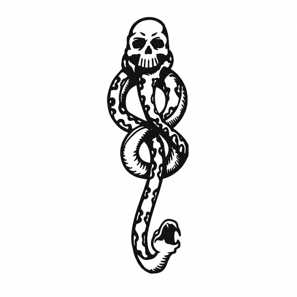 5/10 pcs Accessoires de film Tatouages éphémères Lord Voldemort Autocollants magiques Harries Garçons Rue Crâne Potters Jouets Cadeaux pour enfants