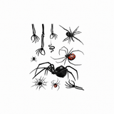 1 feuille de tatouage temporaire réaliste d'Halloween en forme de cœur de Chucky empalé et sanglant, autocollant de faux tatouage réaliste, durable et imperméable