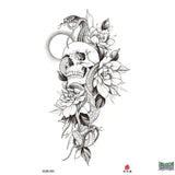 Sable Pulse Snake & Skull & Flower