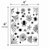 Halloween Spider & Spider Web Tattoo Sheet