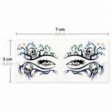 Skull Eye Face Decals