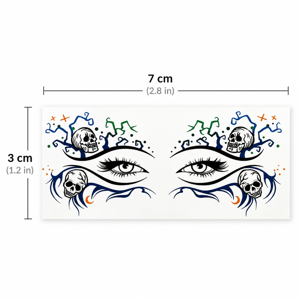 Skull Eye Face Decals