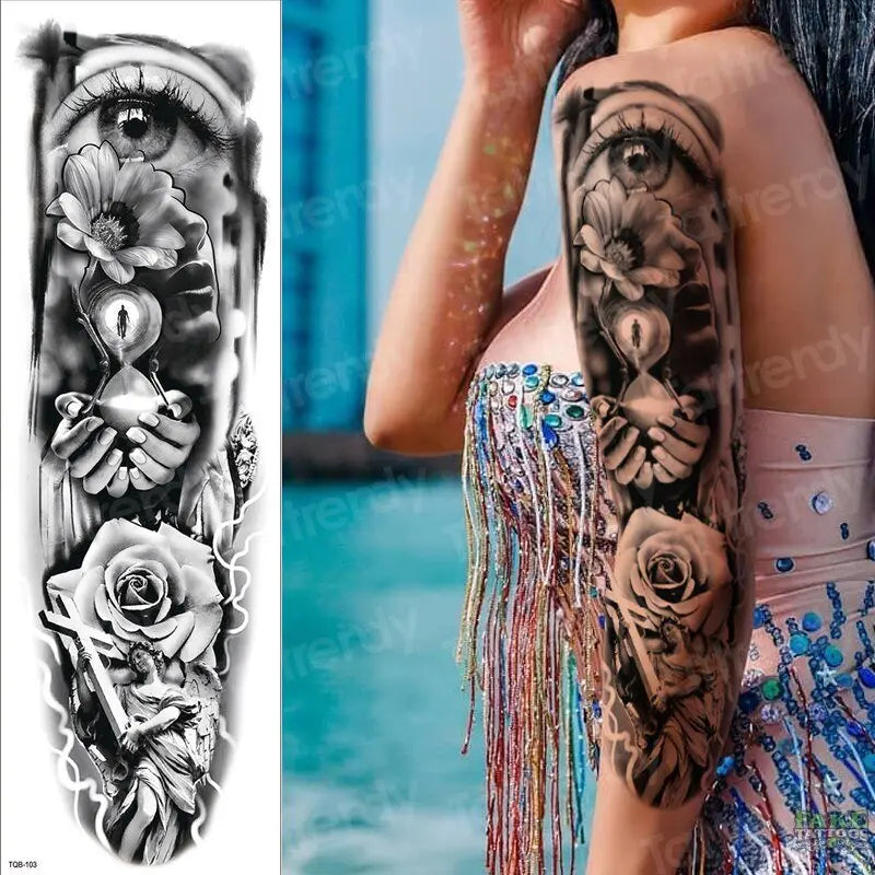 Temporary Tattoos, Arm Tattoo Sleeves for Women Men – Fake Tattoos