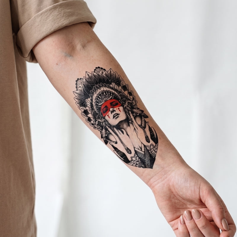 Tatuajes temporales de tigre pequeño para hombres y niños, diseño realista de león, calavera, serpiente, daga y lobo, pegatinas de tatuaje falso para pecho y pierna, tatuajes creativos