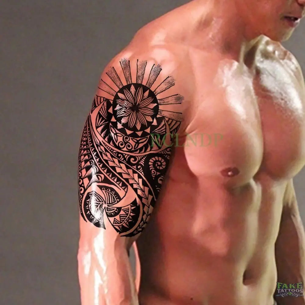 Buy Full Back Warrior and Crowned Lion Temporary Tattoo Size is 17x 13  Crafting Supply Online in India - Etsy