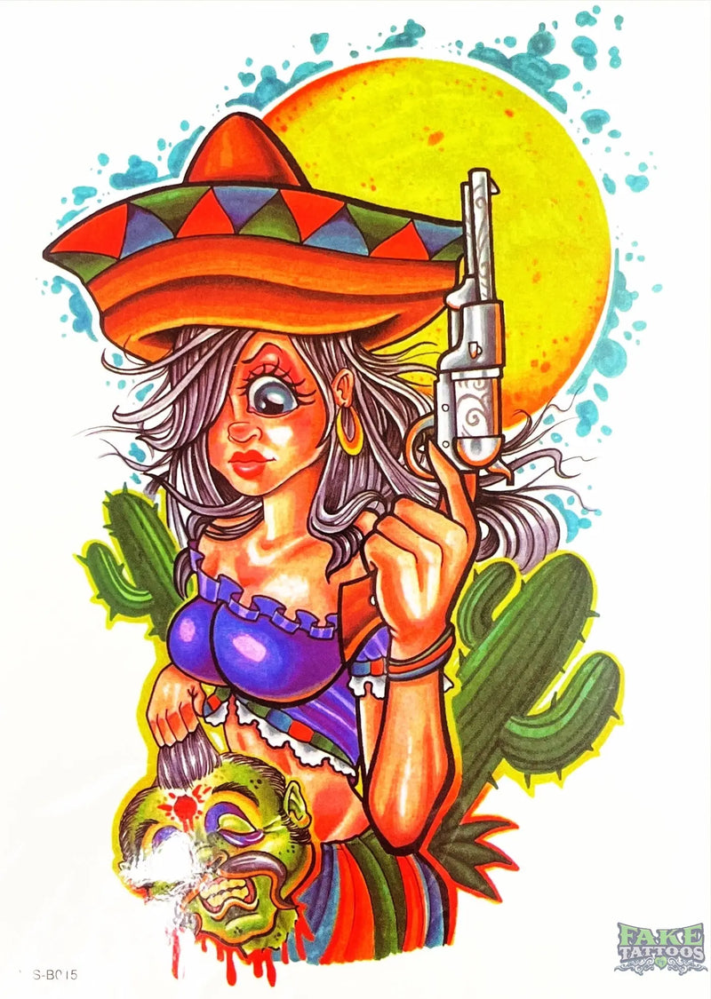 Night Muse Pistol & Sombrero & Western