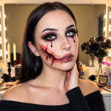 Bloody Cheek Slash Wound