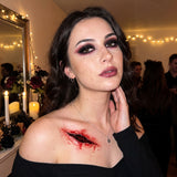 Bloody Cheek Slash Wound