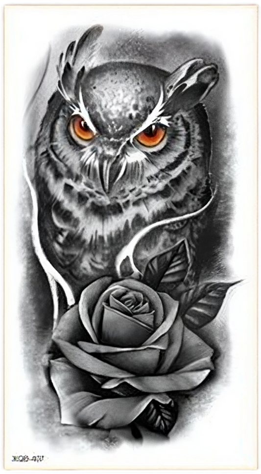 Owl Tattoo FAKE TATTOOS
