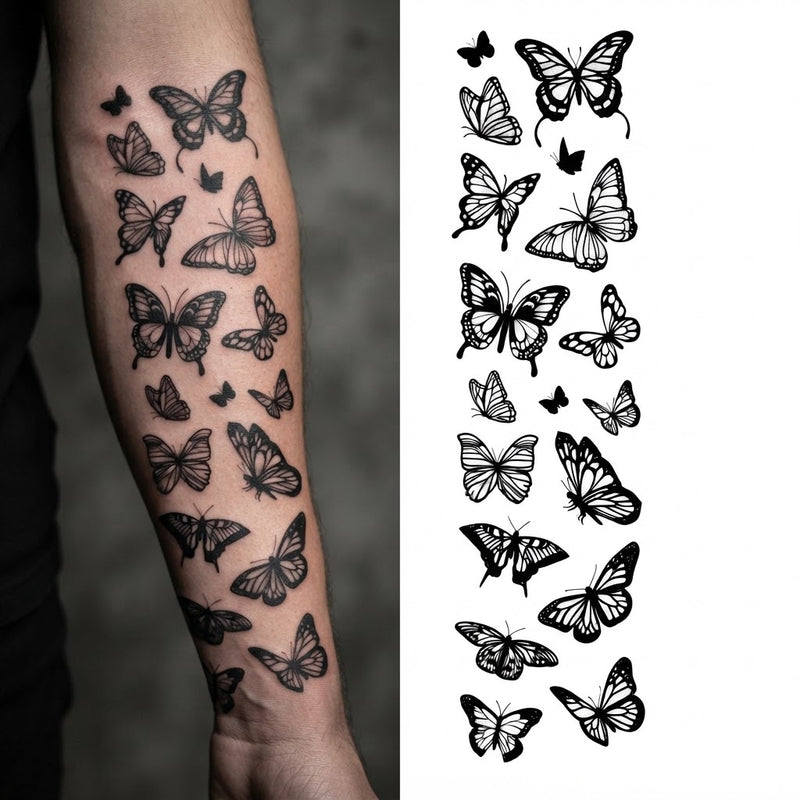 Nocturne Wing Black & Butterfly