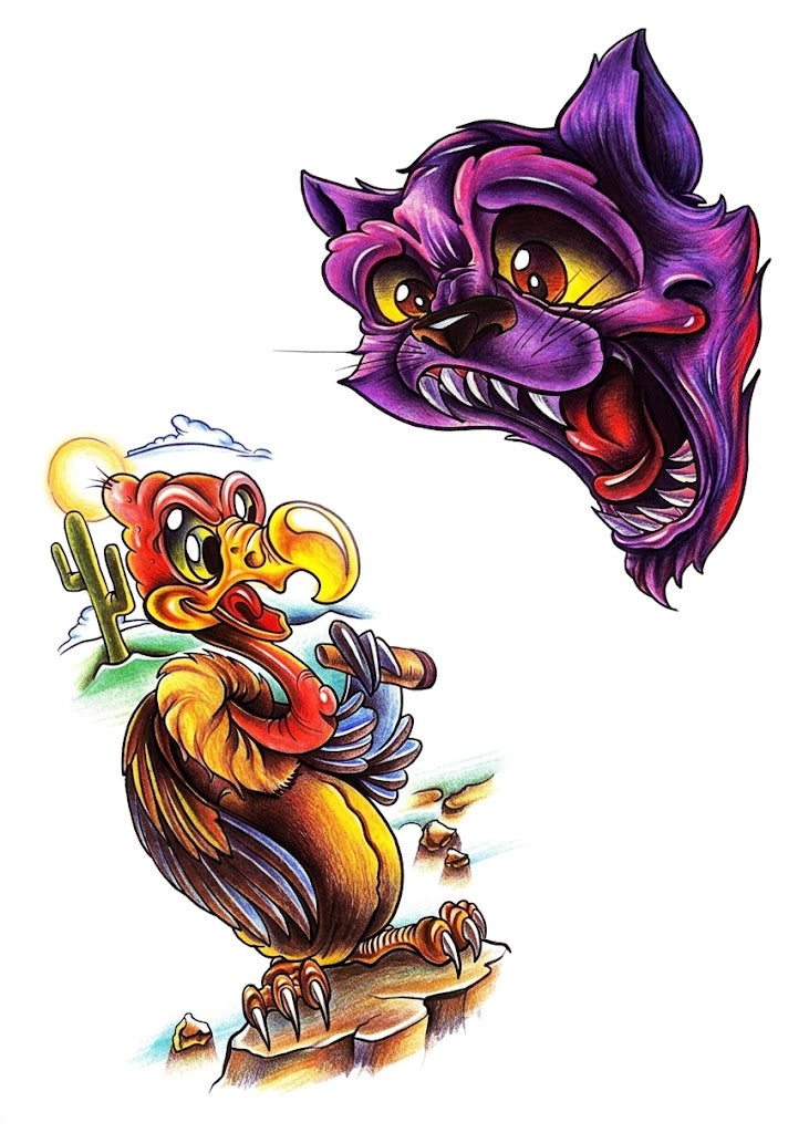 Color Quest Cat & Bird & Cartoon