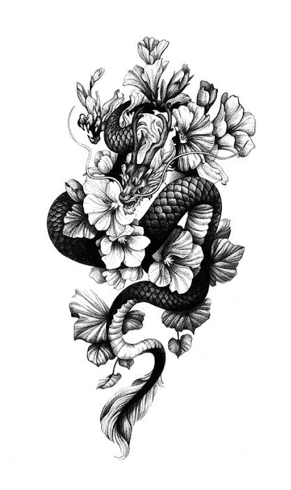 Dragon Tattoo FAKE TATTOOS