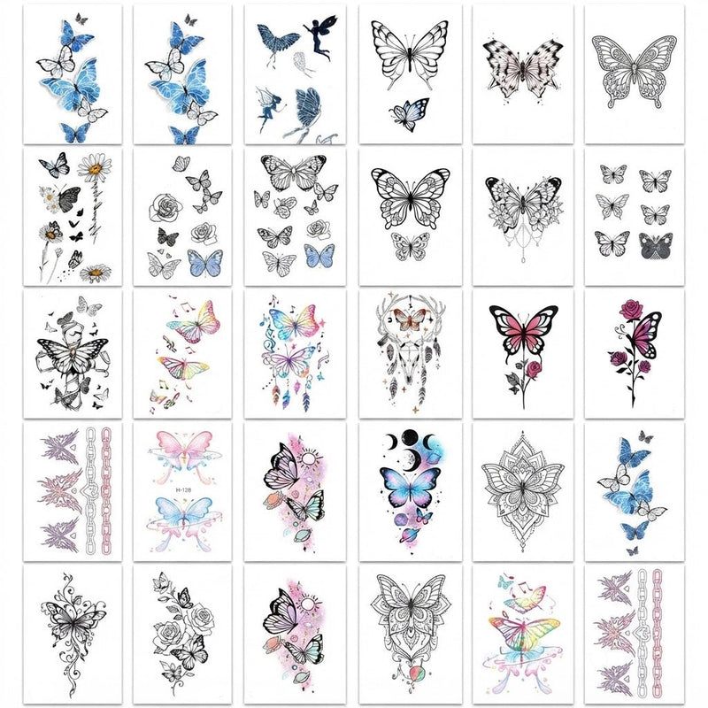 Velvet Wing Blue & Butterfly Set