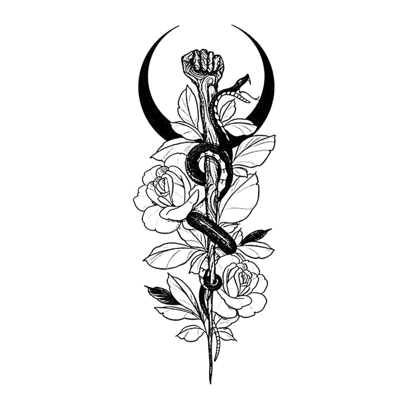 Ember Drift Snake & Flower