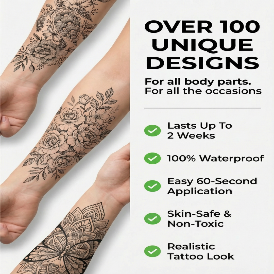 Woman Temporary Tattoo FAKE TATTOOS
