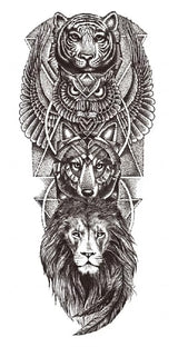 Lunar Haven Lion Tiger Owl & Wolf