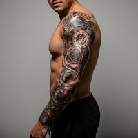 Realistic Full Arm Sleeve Temporary Tattoo Fake Tattoos