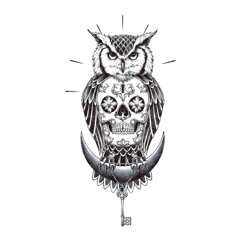 Ember Muse Skull & Owl & Moon